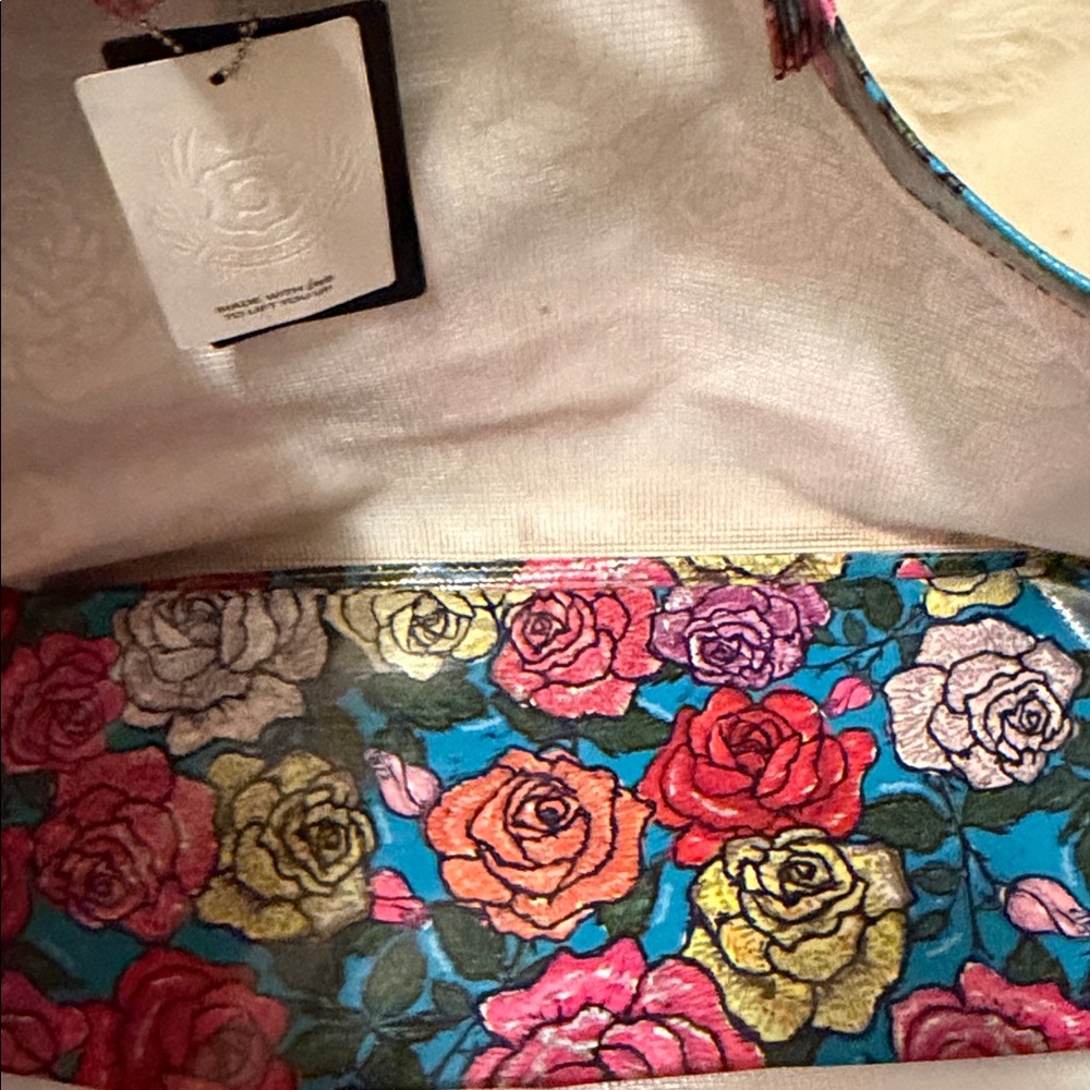 Consuela Vibrant Rose Pattern Tote - Picture 5 of 11